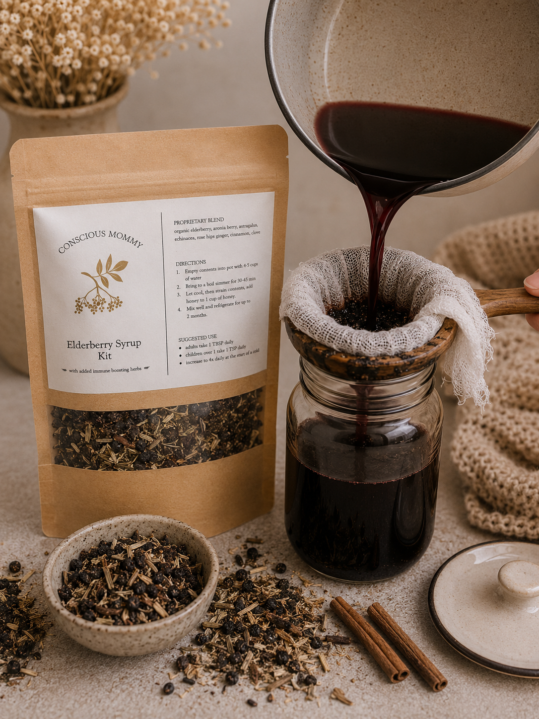 DIY Elderberry Syrup Kit